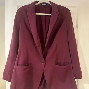 Express maroon blazer, so comfy